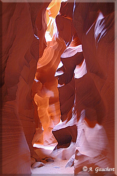 Canyonwand im Upper Antelope